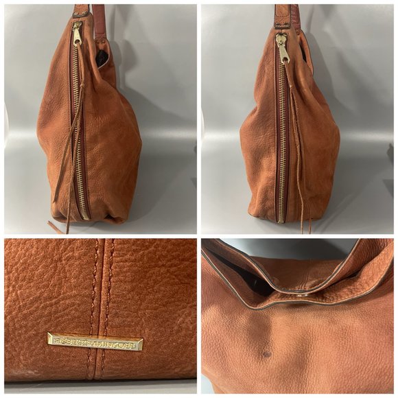 Rebecca Minkoff "Bryn" Double Zip Hobo Shoulder Handbag - Picture 7 of 15